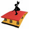 4 Federn Gymnastik-Sprungbrett Hochsprung-Sprungbrett Heavy Duty & großes Holzgymnastik Wushu-Training Elastisches Brett für Gymnastik Kung Fu Holz-Elastisches Brett Heavy Duty Vault Spring Board