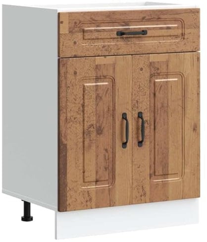 vidaXL Mueble bajo de Cocina Kalmar de Madera Antigua de ingeniería