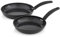 Swan SWPS2021BLKN Stealth 2 Piece Forged Aluminium Frying Pan Set with 5X Stronger Toxin Free Ceramic Coating, 24, 28cm Frying Pans, Induction Compatible, Black