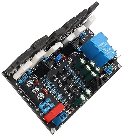 Placa Amplificadora Mono de 300 W, Amplificador de Potencia 1943+5200 con Circuito de Protección de Altavoz para o Doméstico