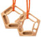 Upriver 2pcs Climbing Hangboard, Fingerboard Rock Climbing Hangboard, Climbing Rings Double Sided Grip Trainer with Ropes for Finger Strenght in Rock Climbing and Bouldering