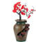 Fengshui Waterfall Vase, 4-Tier Cascading Fountain, Artificial Bonsai Tree, Decorative Zen Ornament, Resin Material, 11.81x7.09x15.75 Inch, Indoor Desktop Decor or Outdoor Use