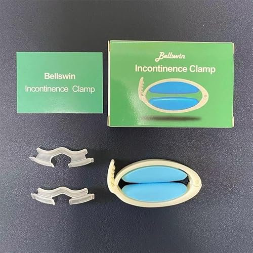 Abrazadera para incontinencia urinaria masculina, cojín de silicona suave, presión ajustable, para todo el día, comodidad (A)