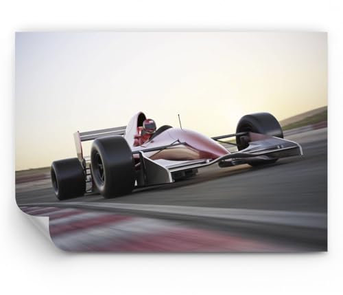 ARTTOR Papier Peint Autocollant Panoramique Deluxe - Formule 1 course piste vitesse - 200x140 cm - Revêtement mural décoration Moderne Décoration Wallpaper Photo Salon Chambre - WF4AA200x140-2423