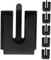 NUOBESTY 6pcs Car Microphone Holder Clip Metal Radio Mic Suspension Mount for Home Office Classroom Compatible with Various Handheld Microphones