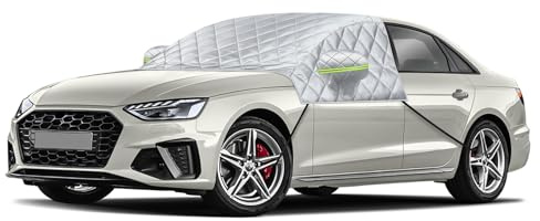 Cubierta del Parabrisas reemplazo para Audi A4, Funda para Parabrisas de Coche del Automóvil 6 Capas Espesadas, Protecció para Nieve, Hielo, Rayos UV