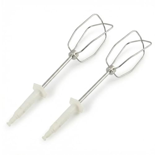 Fouets de Rechange pour Batteur Électrique Modèles HM3000/4644/1010 - Lot de 2 Batteurs en Acier Inoxydable, Mélanger, Fouetter et Pétrir, Accessoires de Cuisine Durables