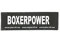 JULIUS K-9 Klettaufschrift, BOXERPOWER, klein, Schwarz
