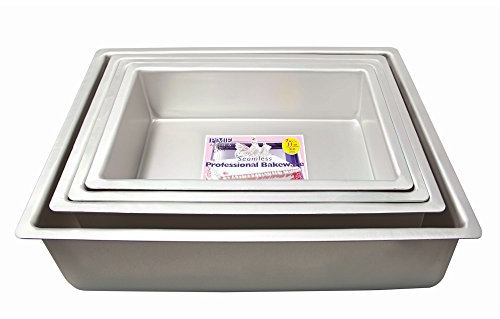 PME - Moule à Gâteau Rectangulaire en Aluminium, 304 mm x 381 x 75 mm de Profondeur