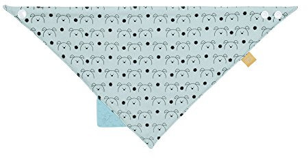 LÄSSIG Baby Bandana mit Beißhilfe Lätzchen Baumwolle Druckknopf saugfähig doppellagig beidseitig tragbar/Bandana, Little Chums Dog