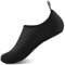 IceUnicorn Badeschuhe Wasserschuhe Damen Herren Schwimmschuh Strandschuhe Aquaschuhe Bequeme Passform(Schwarz, 44/45EU)