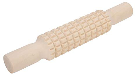 Rouleau à pâtisserie en relief avec 2 différents motifs bâton à rouler en bois massif poli pour façonner la pâte ou sculpture artisanat de poterie(Lattice) Pottery Tools Pottery Tools