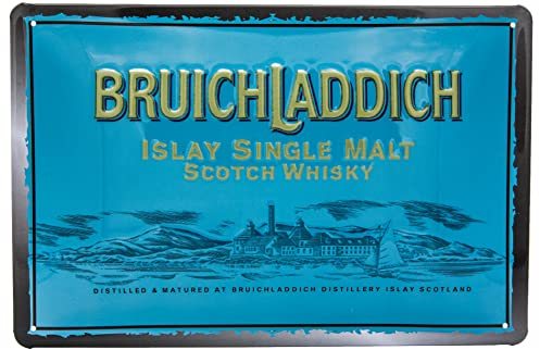Retro Whisky Blechschild passend für Bruichladdich Single Malt Scotch Liebhaber und Genießer - geprägtes Blechschild für Schottland Fans, 30 x 20 cm