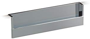 Gedotec Möbelgriff zum Einlassen Muschelgriff für Küchen-Schränke - Flat | Einlassgriff versenkt | Metall verchromt | Griff-Muschel für Möbel & Schubladen | 1 Stück - Schrankgriff eckig mit Schrauben