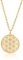 Nuoli® Lebensblume Kette Gold (45 + 5cm verstellbar) Halskette Damen mit Blume des Lebens Anhänger für Frauen & Mädchen, aus Edelstahl