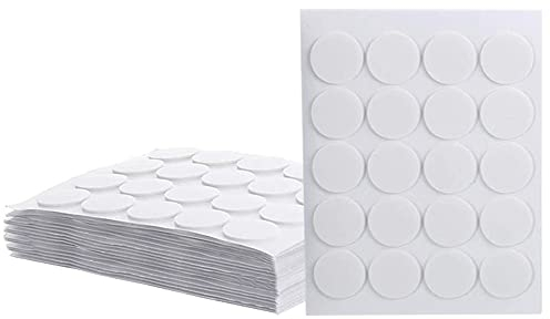 La Llareta 400 Stücke Kerzendocht Aufkleber, Doppelseitige Docht Aufkleber, Kerzen Klebstoff, Hitzebeständig, Doppelseitig Candle Wick Stickers für Handgemachte Kerzen und Aromatherapie(Weiß)