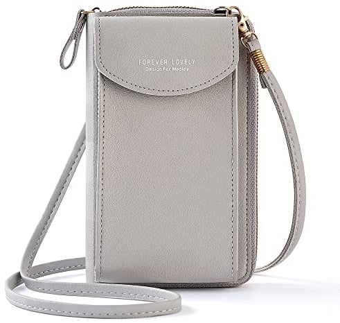 Hernin Handy Umhängetasche,Damen Handytasche Frauen Schultertasche mit Kartenfächer Verstellbar Abnehmbar Schultergurt für Handy unter 7 Zoll