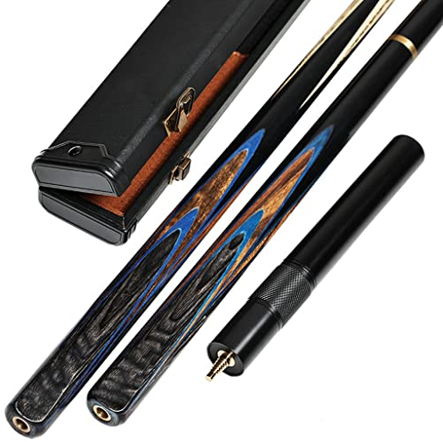 Snooker Queue Pool Queue, Handcraft Pool Queue Queue mit Verstellbarer Verlängerung, 10 mm Spitze Billard Pool Queue, 19 Oz Snooker Queue