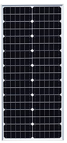 WUZECK Panneau solaire monocristallin 50 W 12 V pour batterie, bateau, caravane, camping-car, remorque, lumière (50 W)
