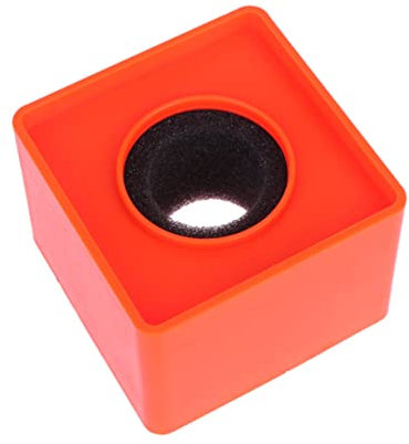 Beavorty Interview Logo Stand Microphone Marks Square Orange Abs Lasting for Reporters