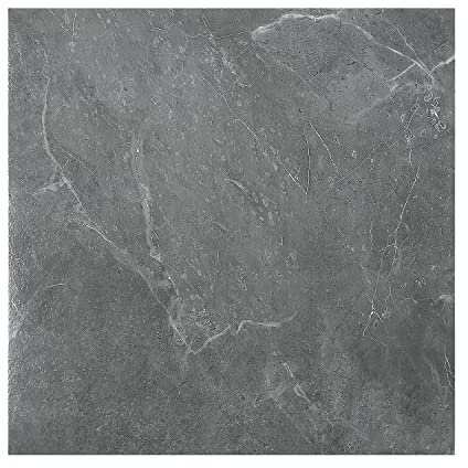 Jopassy PVC Bodenbelag Selbstklebend Vinylboden ca. 4 m² 44 Fliesen Rutschfest Wasserfest Bodenfliesen 30x30cm Laminat Dielen Vinyl-Fliesen für Fußbodenheizung Grau Marmo