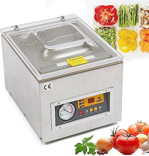 Automatisch Vakuumierer Vakuumiergerät Kammervakuumierer Folienschweißgeräte Edelstahl 1~4 Pcs/Min für Lebensmittel, Medizinische Materialien, Flüssig, Fest 220V 120W