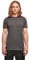 Build your Brand Men's Ringer tee T-Shirt, Charcoal/Cherry, S
