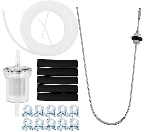 Tongdejing 18pcs Car Tank Extractor Fuel Standpipe Set, Auxiliary Diesels Heating Fuel Line with Petrol Filter, Fit For Eberspacher Webasto, Fuel Standpipe, Auxiliary Heater, Fuel Hose Clip Kit