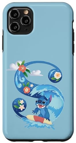 iPhone 11 Pro Max Disney Alphabet Monogram Lilo & Stitch Letter S for Stitch Case