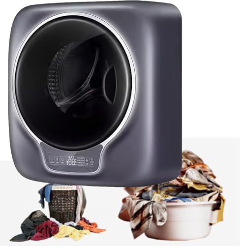 ZUMAHA Mini Lavadora De 3 Kg, Lavadoras De Tambor Montadas En La Pared, Lavadora Y Secadora Completamente AutomáTica, para Apartamentos De Viaje, Dormitorios