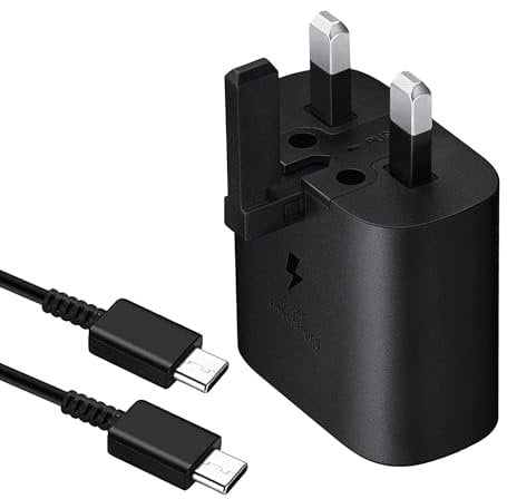 45w Samsung Charger - Supplied with UK Plug and 1m USB C Cable - Samung Super Fast Travel Adapter Charger - for Samsung Galaxy S23 Ultra S22 S21fe S20 A33 A53 A52 A54 A14 A13 Z Flip/Fold 4,USB (45w)