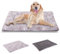 BVAGSS Orthopädisches Hundebett, Waschbar Hundekissen flauschig Hundematte, Umkehrbar Weiche und Warme Hundematte für klein mittel große Hunde XH079 (106x71x4cm,Grey Paw)