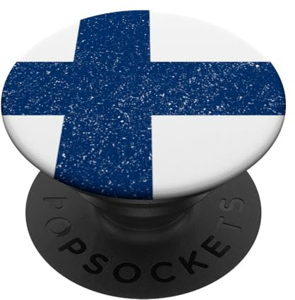 Finnland Finnische Flagge Finn Suomi Sisu Souvenir Vintage PopSockets mit austauschbarem PopGrip