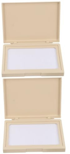 STOBOK 2stücke Office Stempelkissen Blanko Ink Pad Für Scrapbooking Und Basteln Tragbares Großes Stempelkissen Für Fingerabdrücke Und Handabdrücke