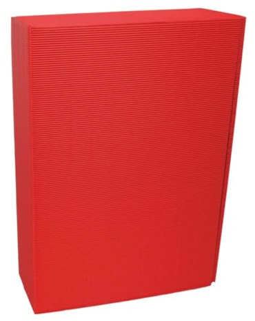 3er Weinkarton, Geschenkkarton, Rot, Wellpappe, 36 x 25 x 9,5 cm, 25 Stück