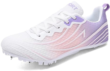 ZHENSI Zapatillas De Atletismo con Clavos para Mujer Zapatillas para Correr Carreras Saltos Atletismo