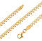 Avesano Panzerkette vergoldet 925 Silber (4,3 mm) Herren Halskette Goldkette Gold Kette Länge (55 cm) 101042-555