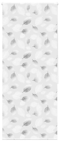 vidaxl shower roller blind - modern bath privacy screen - grey peva fabric - 90x240 cm - wall/window mount