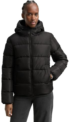 TOM TAILOR Denim Damen Puffer-Jacke mit Kapuze