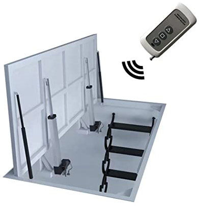 Porte électrique intelligente sans fil pour cave de sous-sol avec télécommande personnalisable (1000 x 1300 mm)