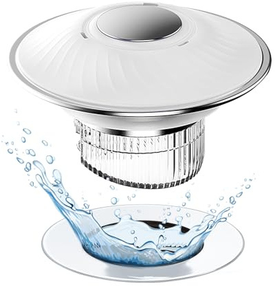 Bouchon evier, Filtre evier escamotable avec Panier filtrant en Acier Inoxydable, Bouchon évier pour éviers de 28 à 45 mm, Conception magnétique, Anti-odeurs et étanche