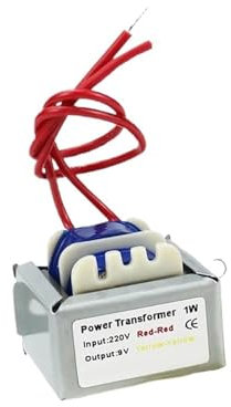 Trasduttore di pressione Trasformatore di alimentazione 1W AC6V 12V 9V 12V 15V 24V Trasformatore EI con nucleo in rame Ingresso 220V 50~60Hz Trasformatore di alimentazione a volt singolo/doppio(9V)