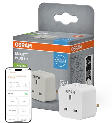 Enchufe inteligente OSRAM LED SMART+ Wifi UK Blanco