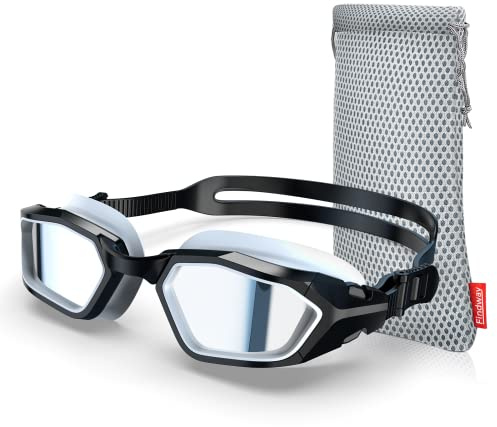 Findway Schwimmbrille, Anti-Beschlag/UV-Schutz, Polarisierte Schwimmbrillen für Herren Damen Jugend mit Ersatz Nasenstück, Kein Auslaufen, Klare Sicht