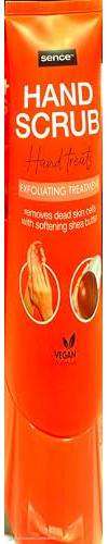 Sense Hand Scrub, Vegan Exfoliating Treatment with Shea Butter, Orange