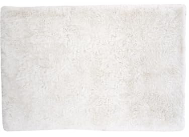 FURNLUX Teppich, Weiß, 300 x 400 cm, Polyester/Baumwolle, Hochflor, 37 kg, 6 cm Florhöhe