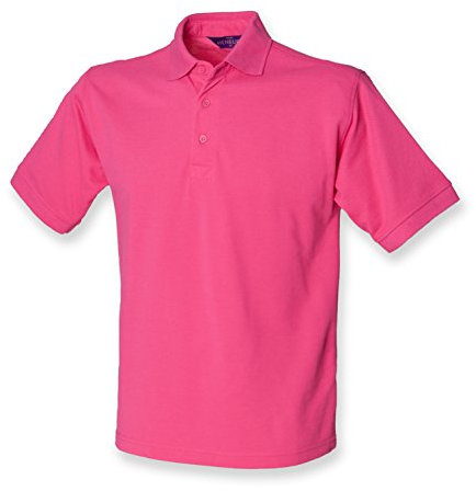 Henbury - Polo - para Hombre, Hombre, Color Fucsia, tamaño Large
