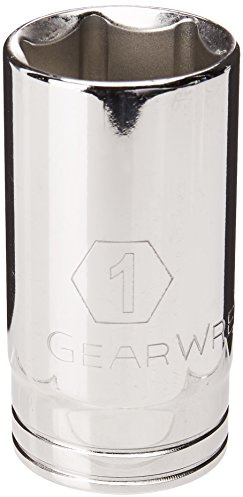 GEARWRENCH 3/8 Drive 6 Pt. Deep Socket 1, SAE - 80593