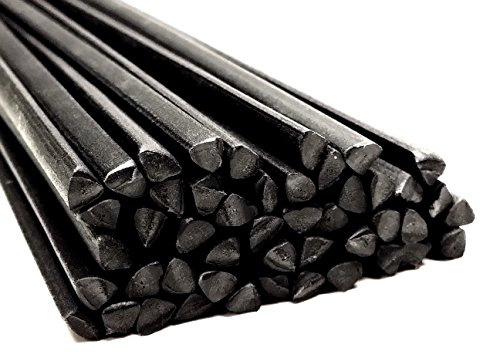 Plastique baguettes de soudure PP Noir 6mm Triangulaire 25 Barres