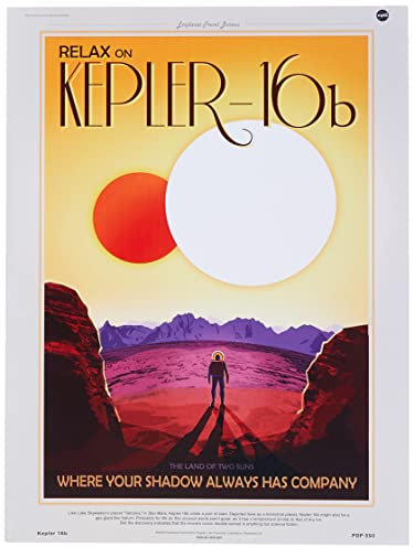 onthewall Kepler 16B NASA Space Exploration 30 x 40 cm Kunstdruck Poster